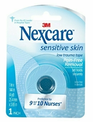 Nexcare Sensitive Skin Tape, 1" X 4 yd 