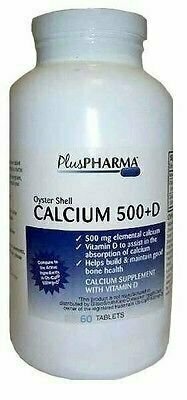 Oyster Shell Calcium 500mg Tablets 60ct 