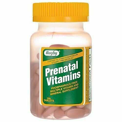 Prenatal Vitamins 100 Tabs 