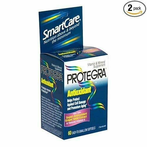 Protegra Antioxidant Formula Vitamin and Mineral Supplement Softgels, 60-Count Packages 