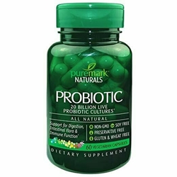 Puremark Probiotic Vegetarian Capsules, 60 Count 