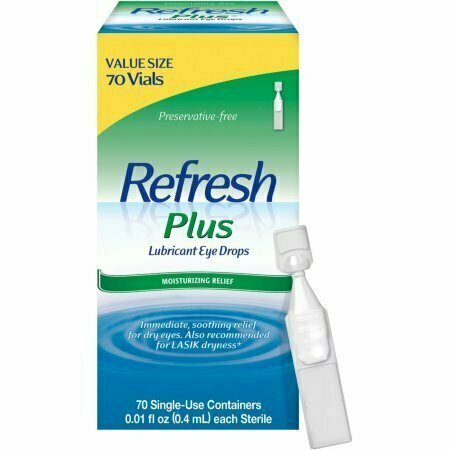 REFRESH PLUS Lubricant Eye Drops Single-Use Containers 70 Each 