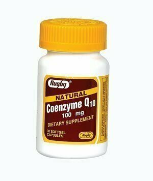 Rugby Labs CoEnzyme Q10 100mg - 30 Softgels 