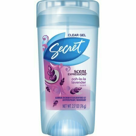 Secret Scent Expressions Anti-Perspirant Deodorant Clear Gel Ooh-La-La Lavender 2.6 oz 