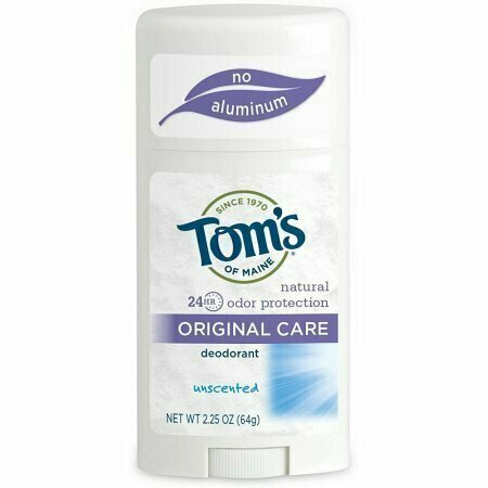 Toms of Maine Natural Deodorant Stick, Unscented 2.25 oz 