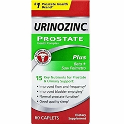 Urinozinc Prostate Plus with Beta-Sitosterol 60 Count Caplets 