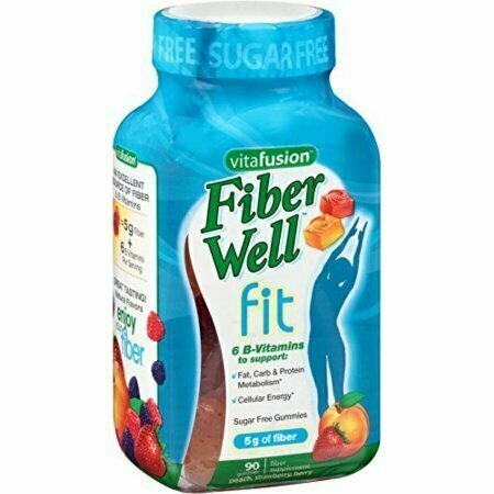 Vitafusion FiberWell Fit Gummies, Peach, Strawberry & Berry, 90 Each 