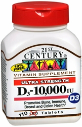 VITAMIN D3 10,000 IU EXTRA STRENGTH 110 CT 