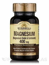 Windmill Vitamin Magnesium Oxide 400 mg - 100 tablets 