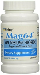 Wonder Laboratories 60 Count, Rising Mag64 Magnesium Chloride with Calcium Tablets 