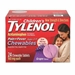 Tylenol Childrens Pain Plus Fever Chewable Tablets, Grape, 24 Each - 300450518248